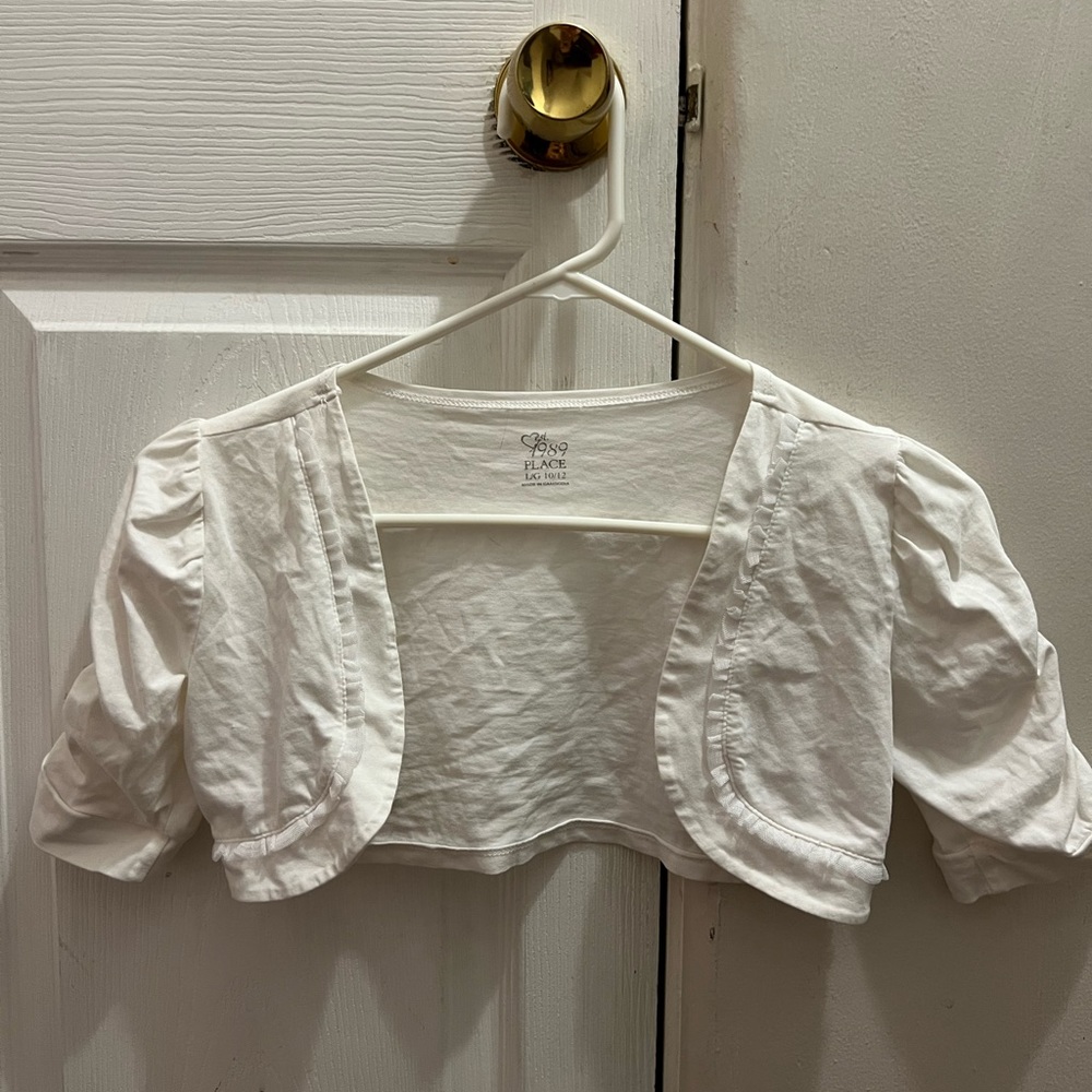 2 Children’s Place cropped dressy jackets. Girls size 10/12. Selling as a set
